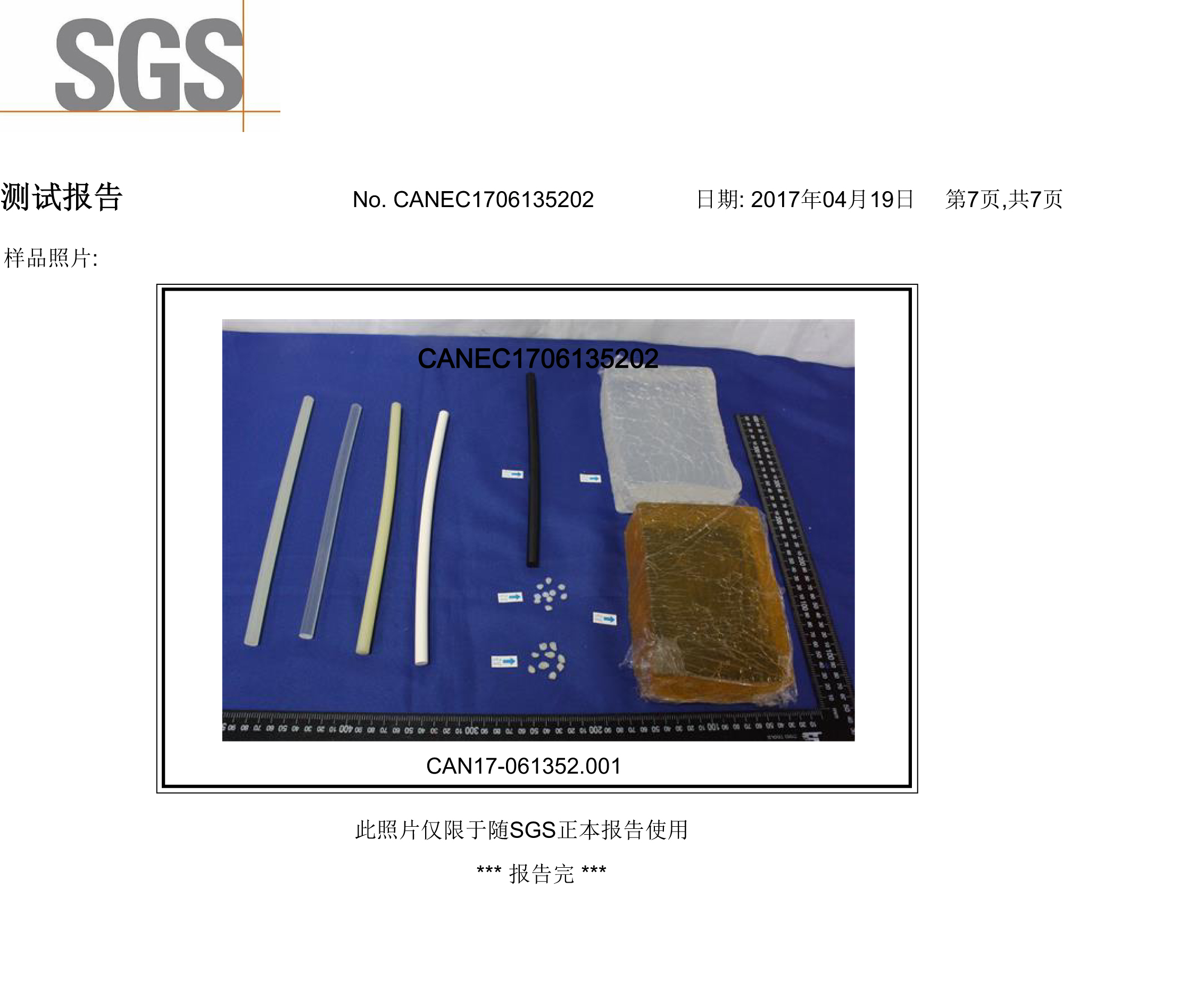 SGS檢測(cè)報(bào)告